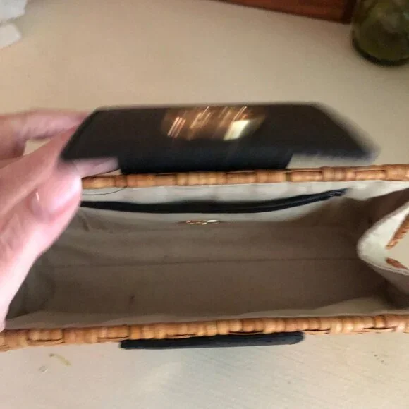 TORY BURCH Rattan Clutch - Picture 8 of 8